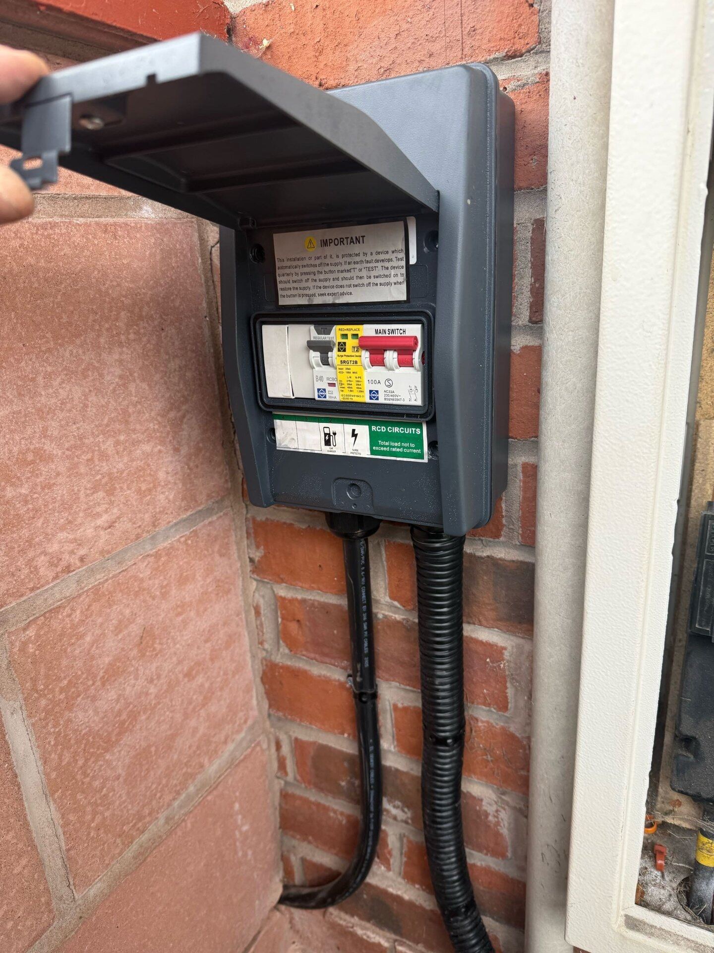 Engineers commissioning a commercial rooftop solar PV array